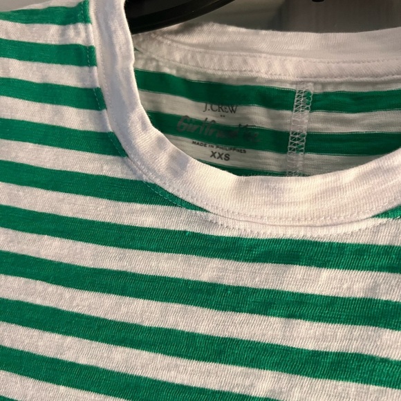 Green and White Striped Tshirt - Picture 3 of 3